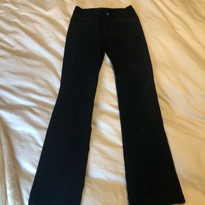 NWOT J. Crew Black Corduroy Bellbottom Pants